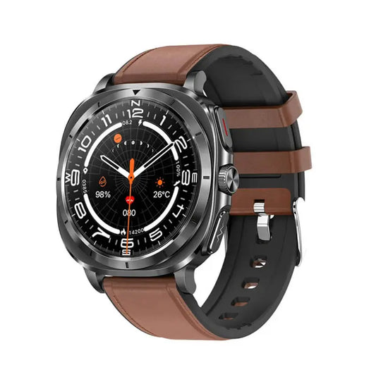 2025 LuminaFit Pro Max 2 Meditakt  Gesundheitsuhren braun Leder