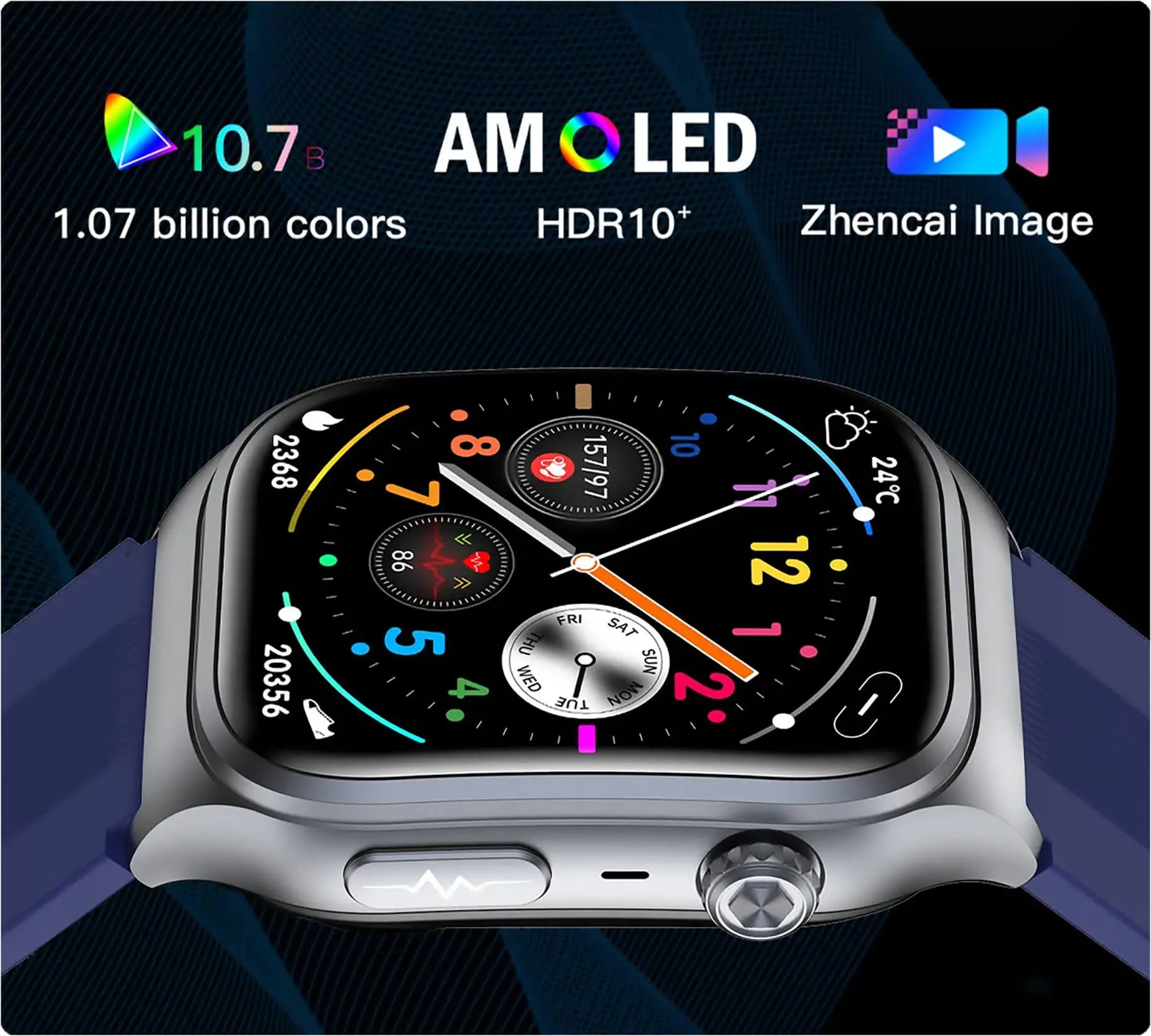 VitaFit Air3 Smartwatch mit Blutdruckmessung Pumparmband Meditakt  Gesundheitsuhren