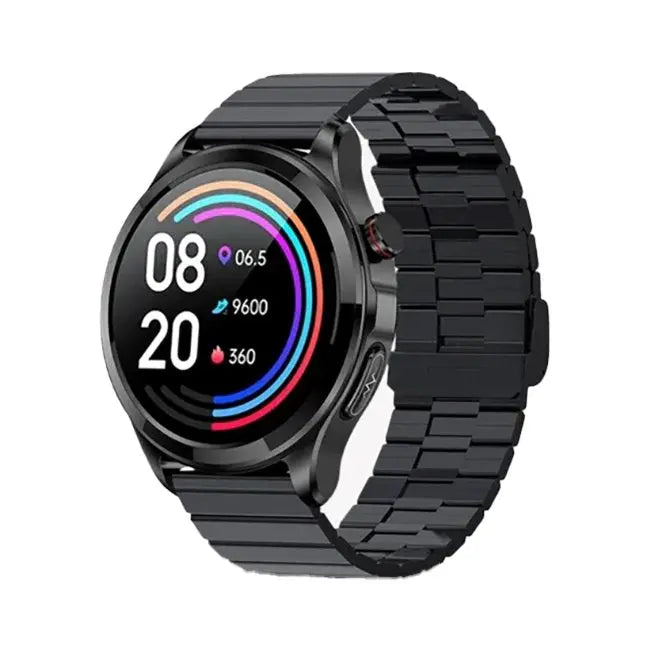 VitaFit Pro 3 Serie Meditakt Schwarz-Edelstahl + Kunstleder + Silikon