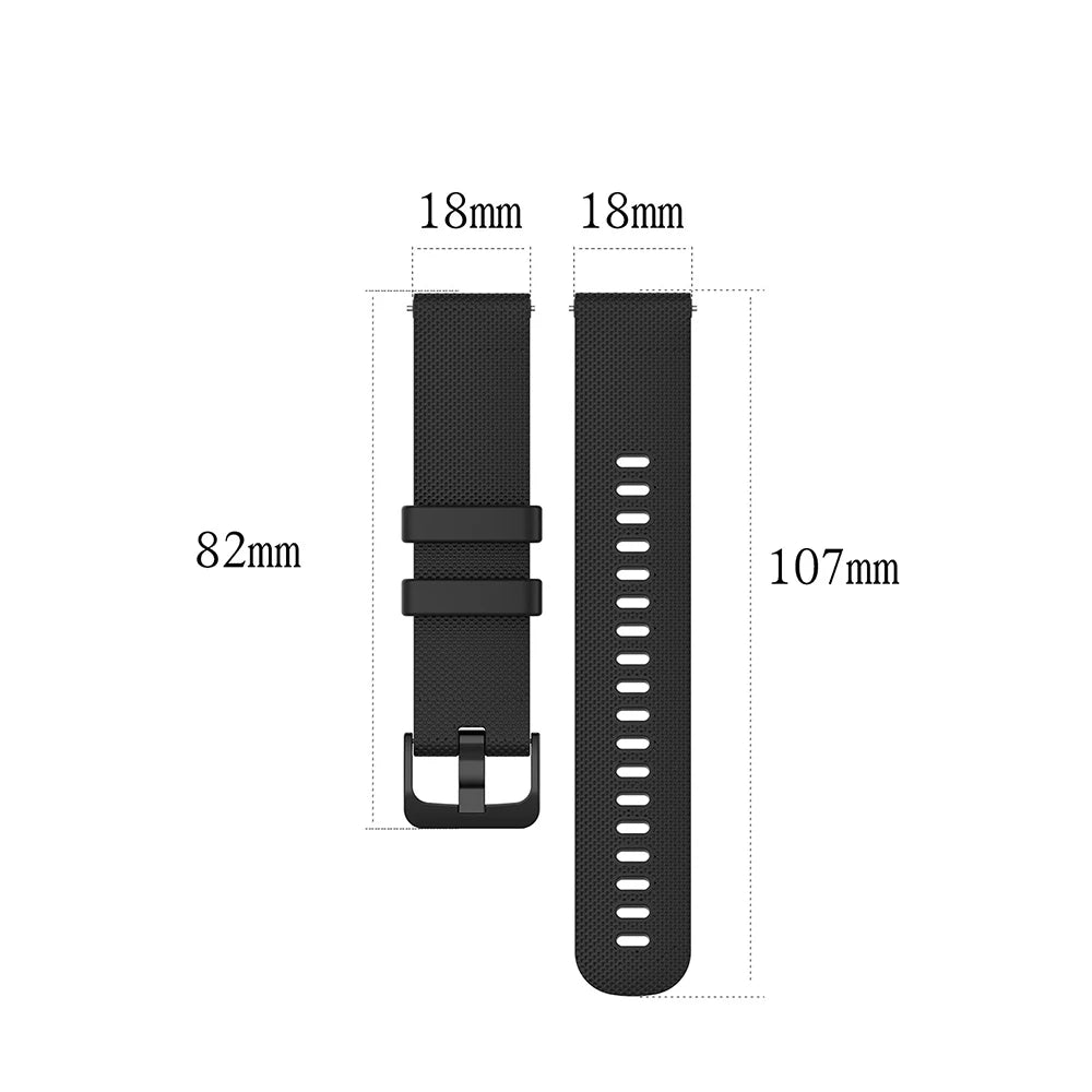 Silikonarmband 18mm Z.B für MediTakt® LuminaFit Pro Meditakt