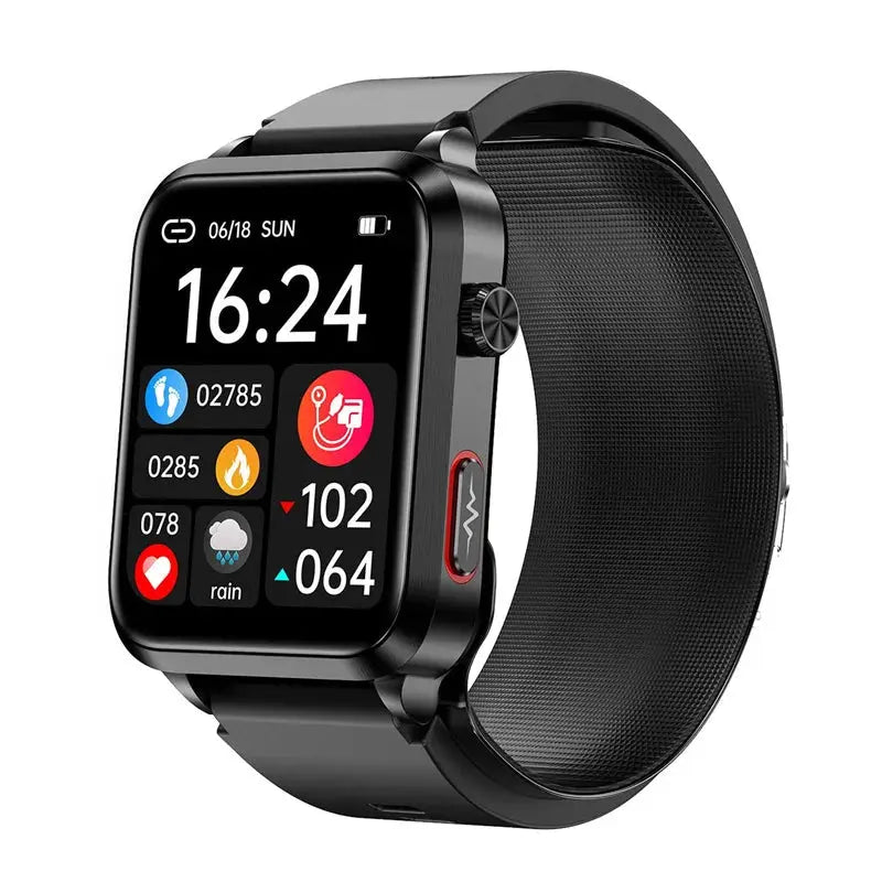 VitaFit Air 2 Eckig & Rund Gesundheitsuhren Meditakt Schwarz Eckig (Modern)