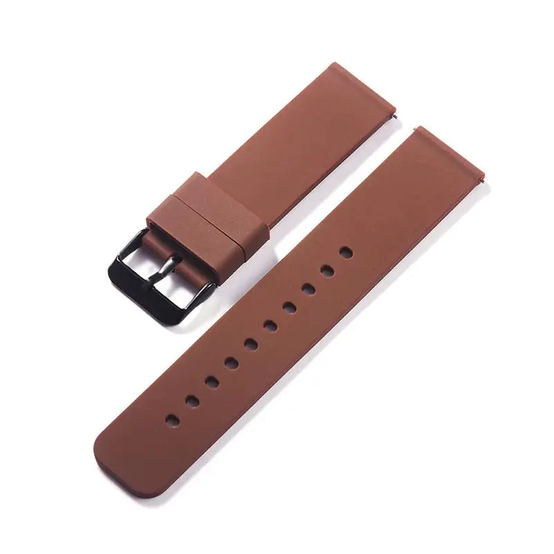 Silikonarmband für MediTakt® VitaFit Serie Pro 2 /Pro 3 / Air 2 Gesundheitsuhren Meditakt Braun Silikonarmband 22mm