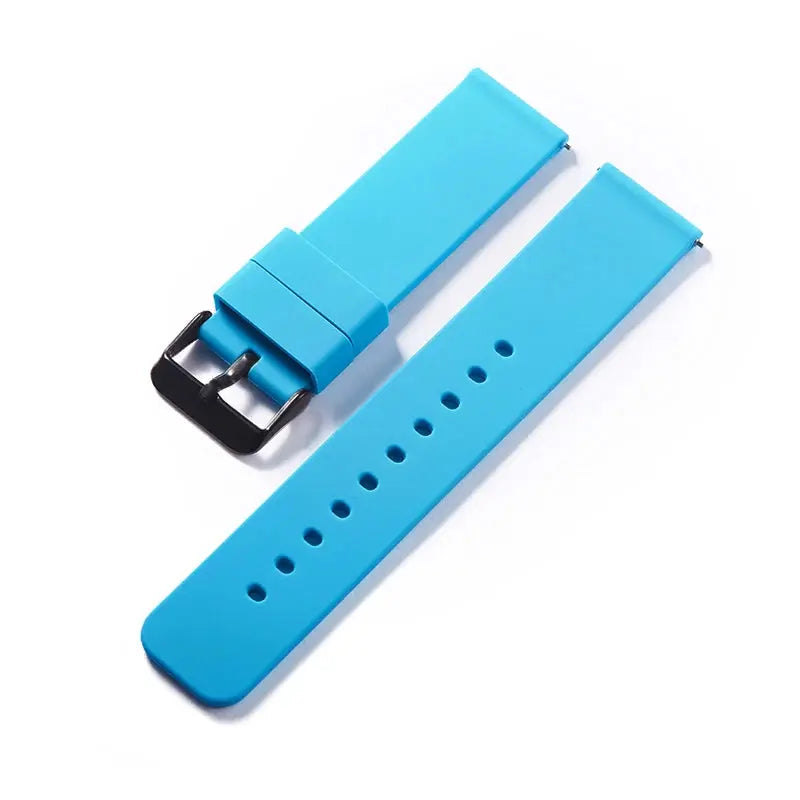 Silikonarmband für MediTakt® VitaFit Serie Pro 2 /Pro 3 / Air 2 Gesundheitsuhren Meditakt Azurblau Silikonarmband 22mm