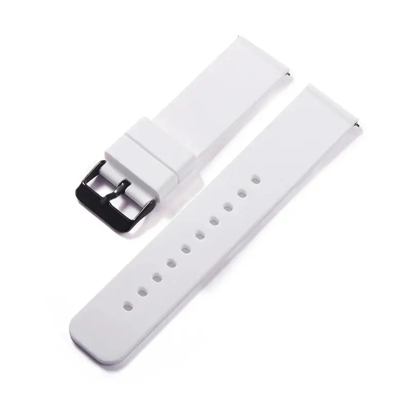 Silikonarmband für MediTakt® VitaFit Serie Pro 2 /Pro 3 / Air 2 Gesundheitsuhren Meditakt Weiss Silikonarmband 22mm