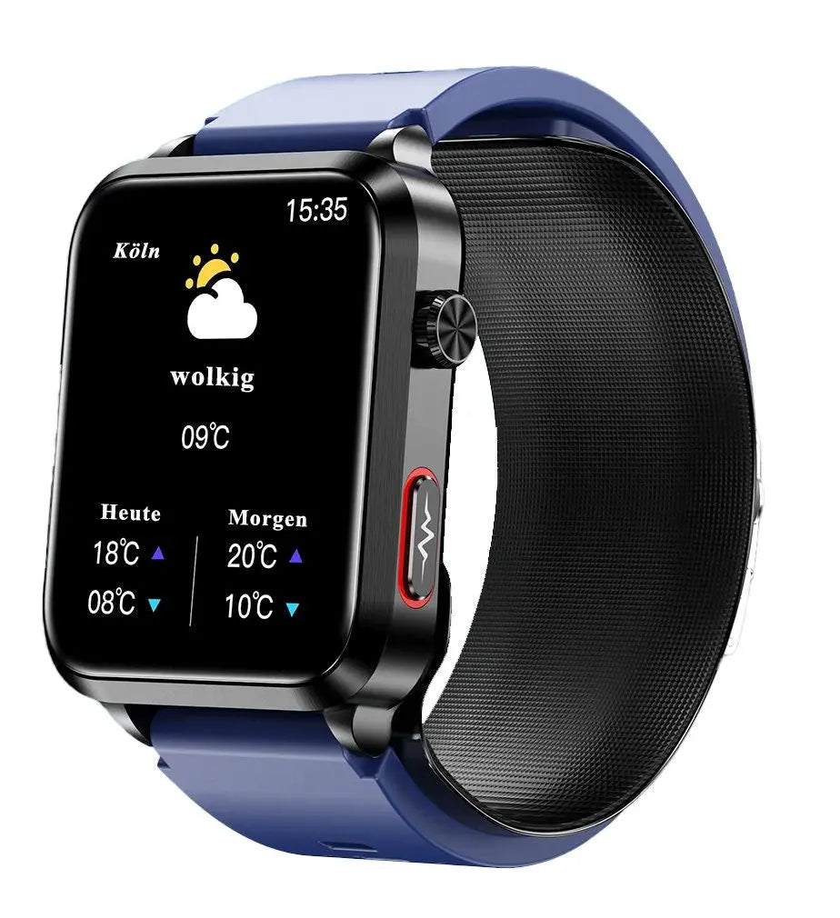 VitaFit Air 2 Eckig & Rund Gesundheitsuhren Meditakt Tech Blau Eckig (Modern)