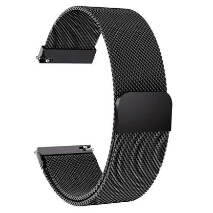 Milanaise Armband Schwarz für MediTakt® VitaFit Serie Pro 2, Pro 3 und Air 2 Gesundheitsuhren Meditakt