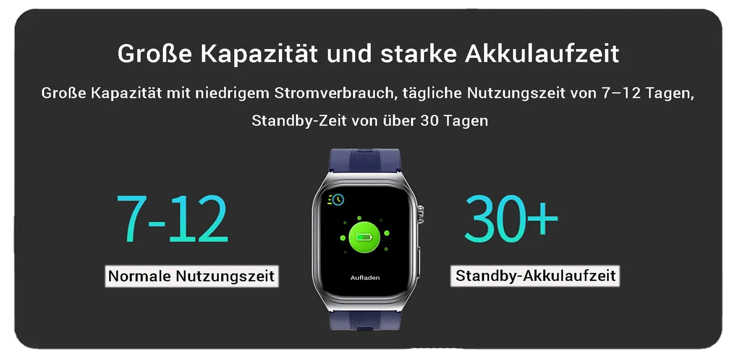 VitaFit Air3 Smartwatch mit Blutdruckmessung Pumparmband Meditakt  Gesundheitsuhren