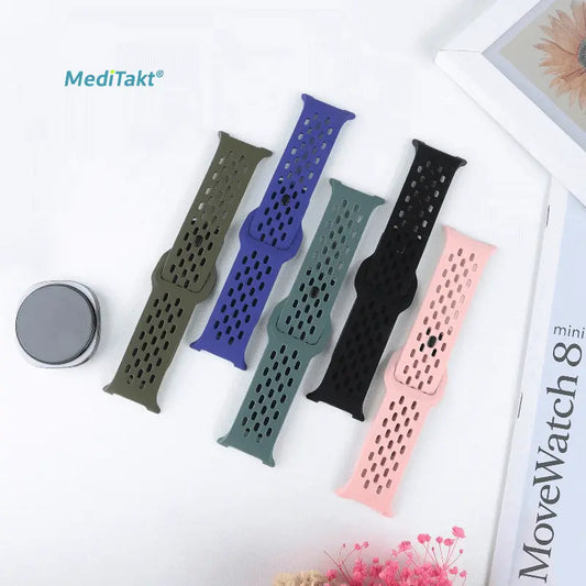 FlexActive Silikonarmband für MoveWatch 8 Wechsel deinen Style in Sekunden. MediTakt  Gesundheitsuhren